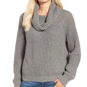 BP Gray Cowl Neck Sweater